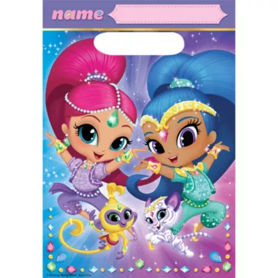 PartyCity Shimmer and Shine Favor Bags 8ct