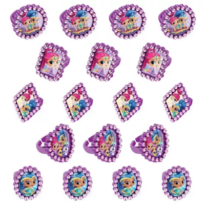 PartyCity Shimmer and Shine Rings 18ct