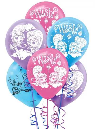 PartyCity Shimmer and Shine Balloons 6ct