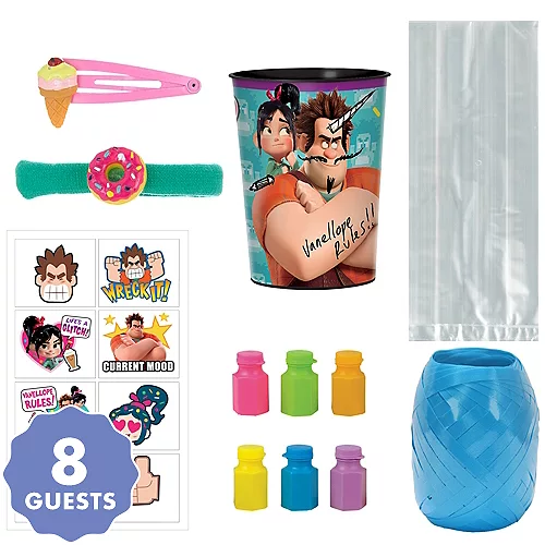 PartyCity Wreck-It Ralph Super Favor Kit for 8 Guests