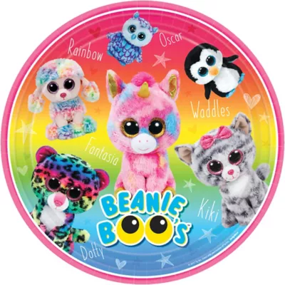 PartyCity Beanie Boos Lunch Plates 8ct