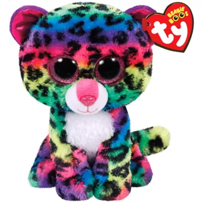 PartyCity Dotty Beanie Boo Leopard Plush