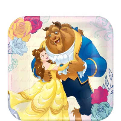 PartyCity Beauty and the Beast Dessert Plates 8ct