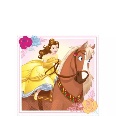 PartyCity Beauty and the Beast Beverage Napkins 16ct