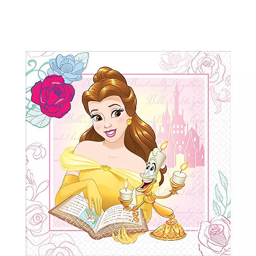 PartyCity Beauty and the Beast Lunch Napkins 16ct