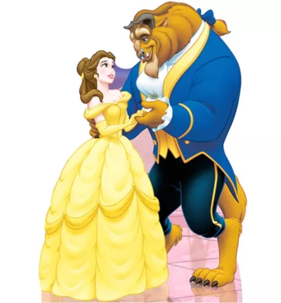 PartyCity Beauty and the Beast Life-Size Cardboard Cutout