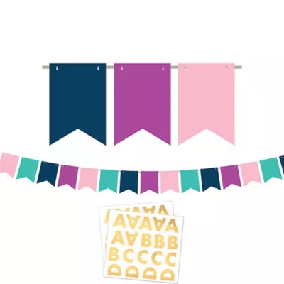 PartyCity Customizable Sign of the Times Pennant Banner Kit