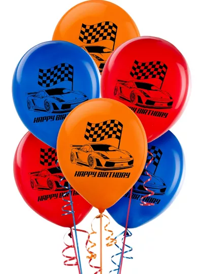 PartyCity Hot Wheels Balloons 6ct