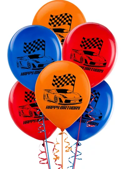  PartyCity Hot Wheels Balloons 6ct