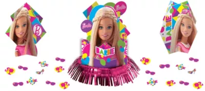 PartyCity Barbie Table Decorating Kit 23pc