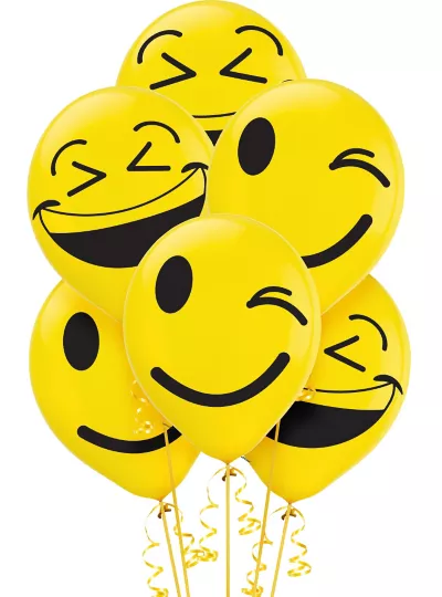 PartyCity Smiley Balloons 6ct