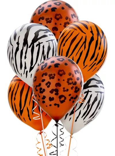 PartyCity Animal Print Pearl Balloons 20ct