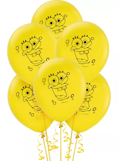  PartyCity SpongeBob Balloons 6ct