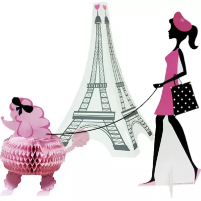 PartyCity Pink Paris Centerpieces