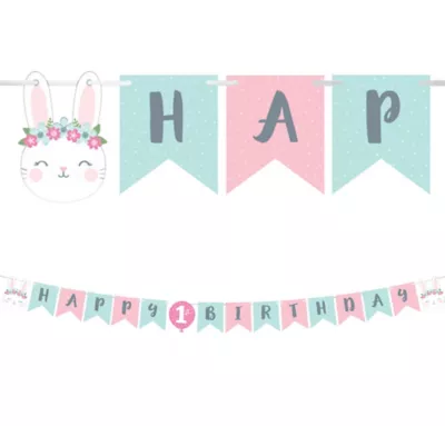 PartyCity Some Bunny 1st Birthday Pennant Banner