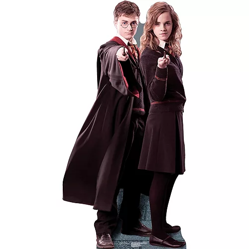 PartyCity Harry Potter & Hermione Granger Life-Size Cardboard Cutout