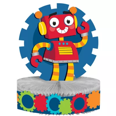 PartyCity Robot Honeycomb Centerpiece