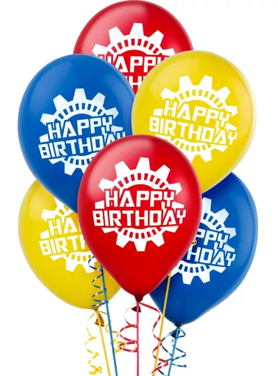 PartyCity Machine Birthday Balloons 6ct