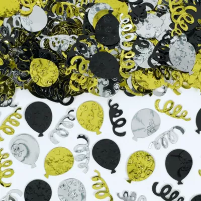 PartyCity Black, Gold & Silver Party Confetti