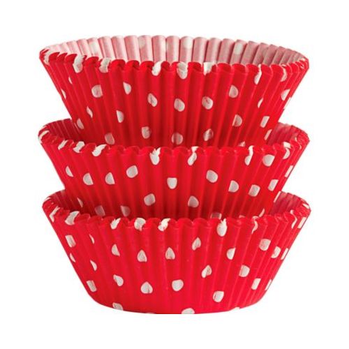  PartyCity Wilton Red Polka Dot Baking Cups 75ct