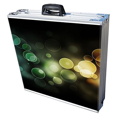  PartyPongTables.com 8-Foot Professional Beer Pong Table w/Optional Cup Holes & LED Lights - Bubbles and Color Spectrum Editions