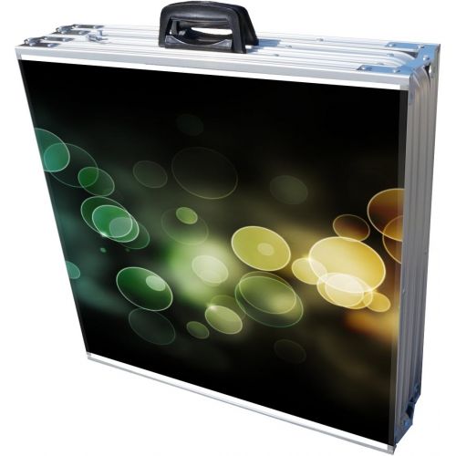  PartyPongTables.com 8-Foot Professional Beer Pong Table w/Optional Cup Holes & LED Lights - Bubbles and Color Spectrum Editions