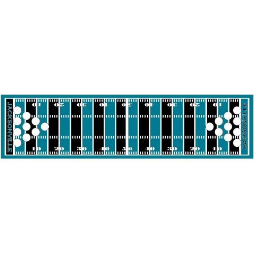  [아마존베스트]PartyPongTables.com 8-Foot Professional Beer Pong Table w/Optional Cup Holes - Jacksonville Football Field Graphic