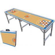 [아마존베스트]PartyPongTables.com 8-Foot Professional Beer Pong Table w/Optional Cup Holes - New York Basketball Court Graphic