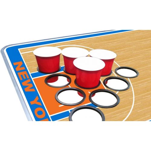  [아마존베스트]PartyPongTables.com 8-Foot Professional Beer Pong Table w/Optional Cup Holes - New York Basketball Court Graphic
