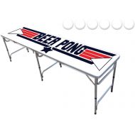 [아마존베스트]PartyPongTables.com 8-Foot Professional Beer Pong Table w/Optional Cup Holes & LED Lights (Choose Your Table Model) - Top Pong Edition