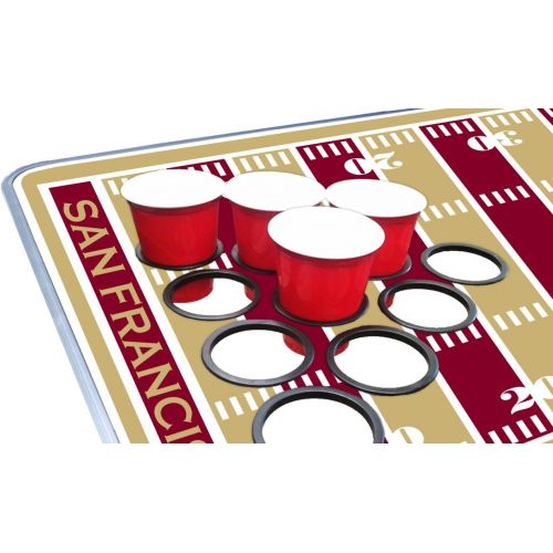  [아마존베스트]PartyPongTables.com 8-Foot Professional Beer Pong Table w/Optional Cup Holes - San Francisco Football Field Graphic