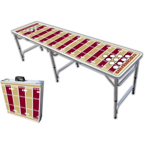  [아마존베스트]PartyPongTables.com 8-Foot Professional Beer Pong Table w/Optional Cup Holes - San Francisco Football Field Graphic