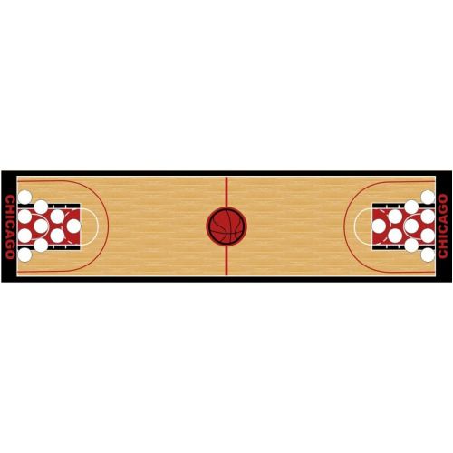  [아마존베스트]PartyPongTables.com 8-Foot Professional Beer Pong Table w/Optional Cup Holes - Chicago Basketball Court Graphic