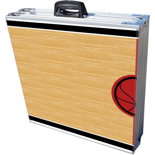  [아마존베스트]PartyPongTables.com 8-Foot Professional Beer Pong Table w/Optional Cup Holes - Chicago Basketball Court Graphic