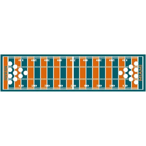  PartyPongTables.com 8-Foot Professional Beer Pong Table w/Optional Cup Holes - Miami Football Field Graphic