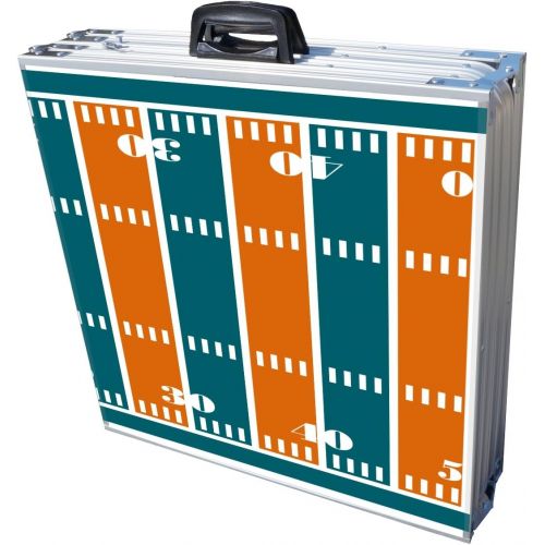  PartyPongTables.com 8-Foot Professional Beer Pong Table w/Optional Cup Holes - Miami Football Field Graphic