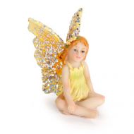 /PartynWithPlants Mini Fairy, Fairy Garden Fairy, Fairy, Miniatures, Flying fairy, Pixie, Yellow Fairy, Fairy Garden Accessories, Angel, Fairy Garden kit