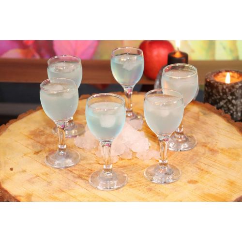  [아마존베스트]Pasabahce Bistro Cordial & Liqueur Extra Mini Glasses 2 oz (60 cc) - Set of 6