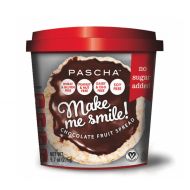 Pascha Make Me Smile Chocolate & Fruit Spread, Unsweetened, 9.7 Ounce (Pack of 6)
