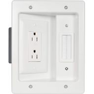 [아마존베스트]Legrand - Pass & Seymour Legrand, Home Office & Theater, Home Theater, In Wall TV Power Kit, White, 5.1, HT2102WHV1