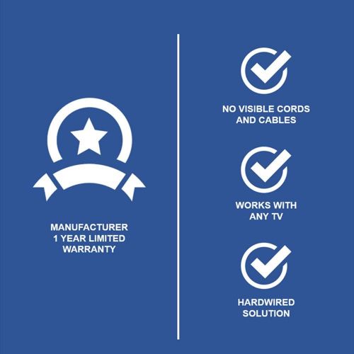  Pass & Seymour Legrand-On-Q HT2102WHV1 Flat Panel TV Connection Kit, White