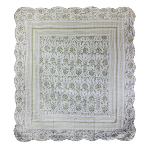  Bay Colony by Patch Magic Bay colony quilts by Patch Magic Green Wisteria Lattice Queen Quilt with two pillow shams set