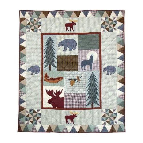  Patch Magic 50-Inch by 60-Inch Mountain Whispers Throw