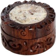 Besuchen Sie den PatchouliWorld-Store Holzgrinder mini mitOM Intarsie Grinder von PatchouliWorld Ø30mm