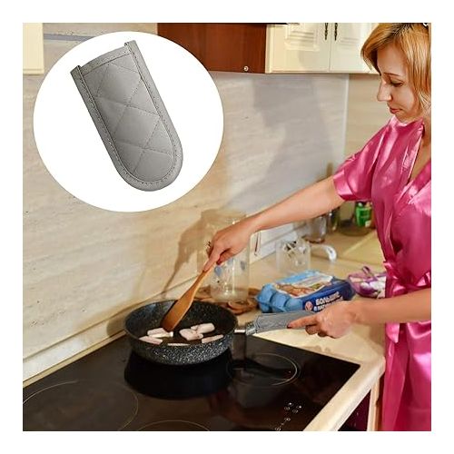  4 Pieces Hot Pan Handle Sleeves Heat Resistant Covers Non-Slip Holders for Home Kitchen Cooking Tools (Classic Styles)