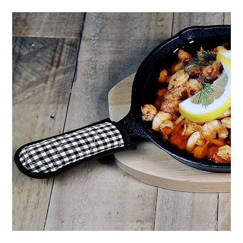  4 Pieces Hot Pan Handle Sleeves Heat Resistant Covers Non-Slip Holders for Home Kitchen Cooking Tools (Classic Styles)