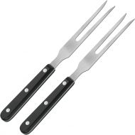 Patelai 2 Pieces Carving Fork Pot Forks Stainless Steel Meat Serving Fork with Plastic Handle 10.6 Inch Serving Grill Fork Black Handle Barbecue Fork for BBQ Kitchen Turkey Roast Dinner Pa