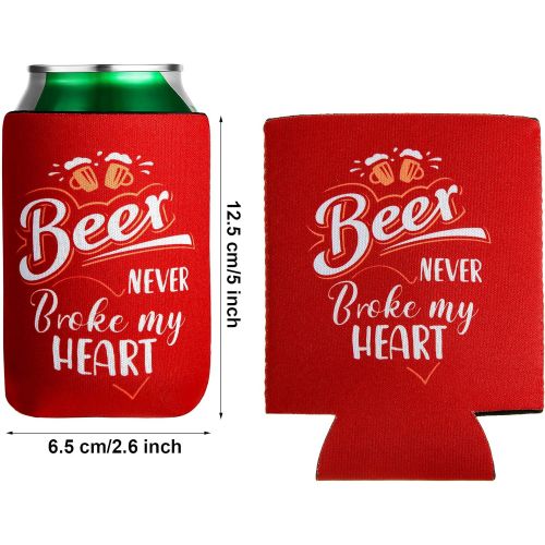  [아마존베스트]Patelai 8 Pieces Beer Can Sleeves Beer Can Coolers Funny Quotes Neoprene Drink Cooler Sleeves for Cans and Bottles