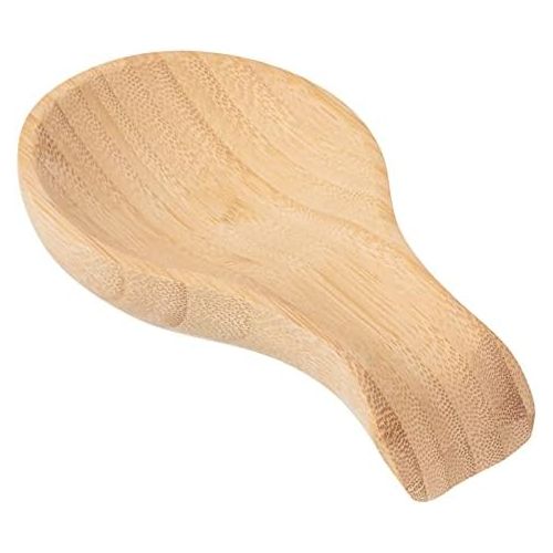  Patelai Spoon Rest For Stove Top Bamboo Holder For Spatula Wood Spoon Rest For Kitchen Counter Spoon Holder For Stove Top or Countertop, Spoon or Tong, Modern and Rustic Spoon Rest For Far