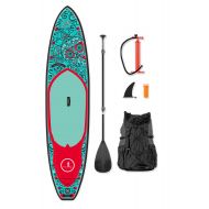 Pathfinder YOLO Board 12 Inflatable Stand Up Paddle Board (6 Thick) Package | Includes Adjustable Travel Paddle, Carrying Bag, Pump